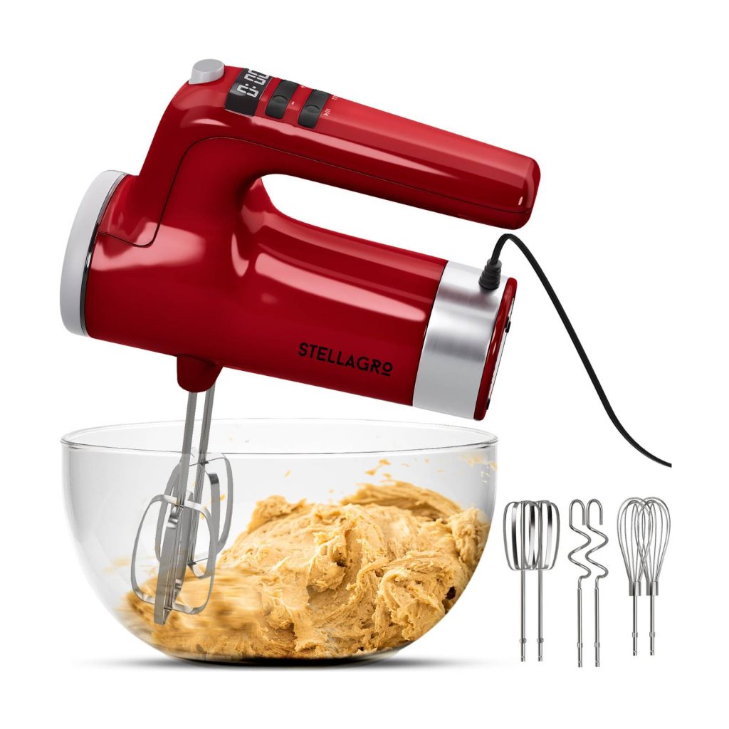 red hand mixer